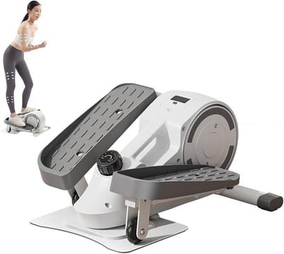 Elliptische Trainer - Beentrainer Onder Bureau - Thuisfitness Bevorderen - Instelbare Snelheden - 150 kg Draagvermogen - Wit