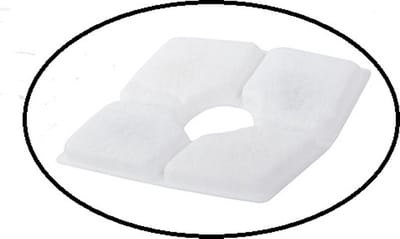 Unit 24. Filter voor waterfontein. Filter voor drinkfontein voor katten of honden. 13x13 cm.