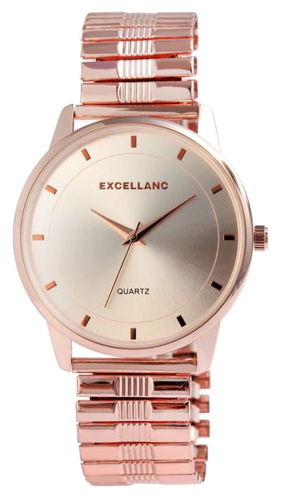 EXCELLANC herenhorloge roestvrij staal Saki, mineraalglas