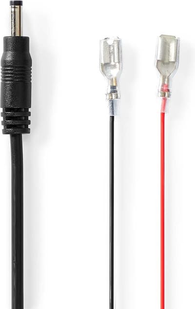 Nedis Stroomkabel - DC Female - F1 - Recht - Recht - Koper - 2.00 m - Rond - PVC - Zwart - Gift Box