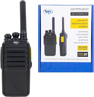 Draagbare PMR Radio - Handheld Radio Portofoon - Communicatie op Locatie - VOX Spraakactivatie - 16 Kanalen - Zwart