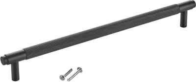 SOTECH meubelgreep BLACKLINE VIII BA 256 mm mat zwart (lengte 288 mm, diameter 14 mm, hoogte 35 mm) kastdeurgreep van aluminium