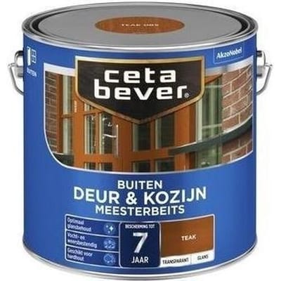 Cetabever - Meesterbeits Deur & Kozijn Transparant Glans - Teak - 750 Ml