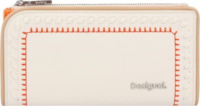 Desigual Portemonnee Ines Long Wallet Raw Crème