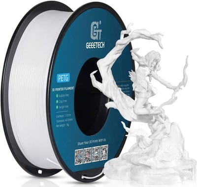 Geeetech PETG Filament Wit 1.75mm 1KG – Sterk & Flexibel – 3D Printer Filament Hoge Kwaliteit