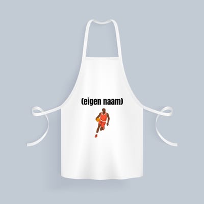 Akyol - basketbal man met eigen naam Keukenschort - Basketbal - iemand die op basketbal zit - sport - bal - wedstrijdsport - verjaardag cadeau - kado - 82 bij 71 cm