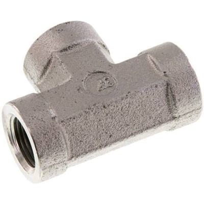 G 3/8'' Verzinkt Stalen T-stuk 250 Bar - Hydrauliek - FL3T-F-EZ-038G