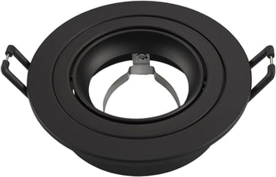 Ledvion - LED Inbouwspot Tokyo - GU10 - Zwart - Ø92 mm