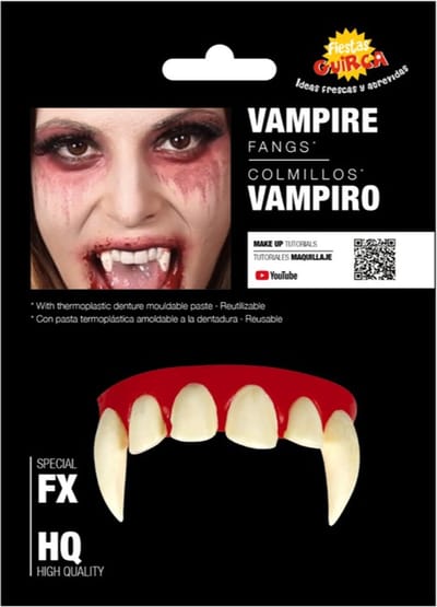 Fiestas Guirca - Gebit Vampier met thermoplastische pasta - Halloween - Halloween accessoires - Halloween verkleden