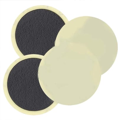Fietsband Reparatie - Bandenplakkers - Band Lek Repareren - Zelfklevend Rubber - 25mm 10 Stuks - Zwart