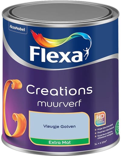 Flexa - Creations Muurverf Extra Mat - Vleugje Golven - Mengverf - 1 L