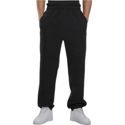 Urban Classics - Fluffy Heren joggingbroek - M - Zwart