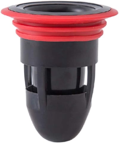 Vloer Afvoerkern - Afvoerstop Riool - Voorkomt Geuren - Anti-Terugstroom - 6.5 x 5.5 cm - Wit