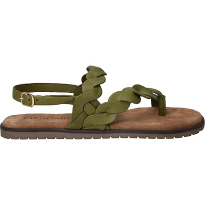 Lazamani - Jona Dames Sandalen Leer Green - Maat 37