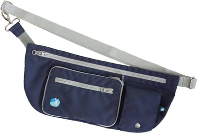 Anny.X Skew bag-Marine-Grijs-- 2 in 1 - met veel mogelijkheden-ook geschikt voor het wandelen en vakantie met de hond