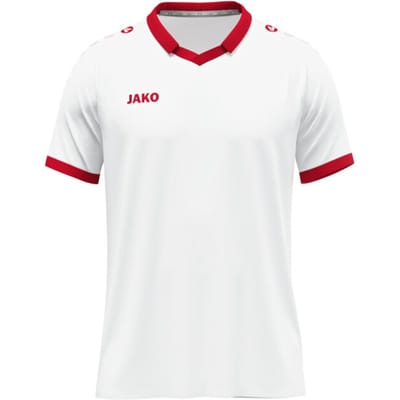 Jako Glory Shirt Korte Mouw Heren - Wit / Rood | Maat: S