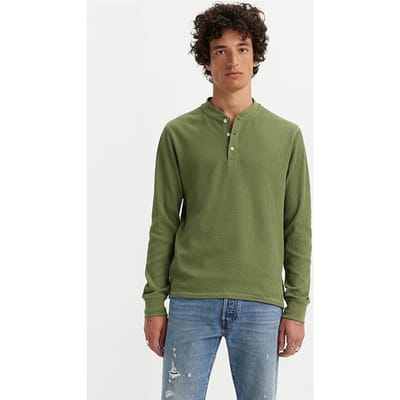 Levi's Ls Long-sleeved T-shirt Green Maat: S | Longsleeves Outlet | Heren | Groen