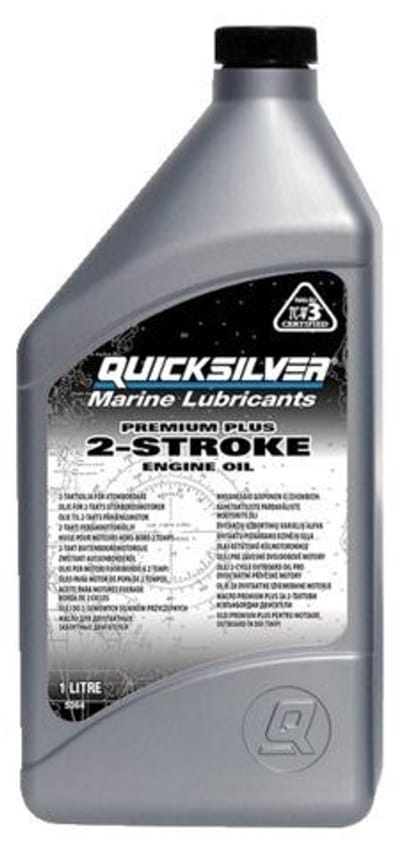 Quicksilver Premium plus 2-takt buitenboordmotor olie TC-W3 1L 8M0230930