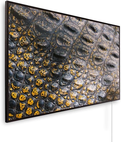 Infrarood Verwarming - Hittepaneel Beeld - Ruimte Verwarmen - Ultra Plat Element - 6-12 m² - Zwart