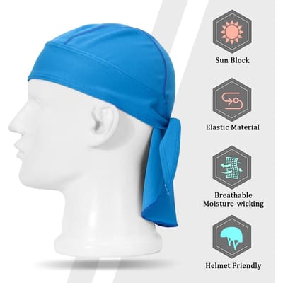 Casquette Anti-Transpiration pour Vélo Protection UV Masque Facial Guêtre de Cou Protectrice du Soleil Foulard de Tête de Cyclisme Bandeau Séchage Rapide Chapeau de Pirate
