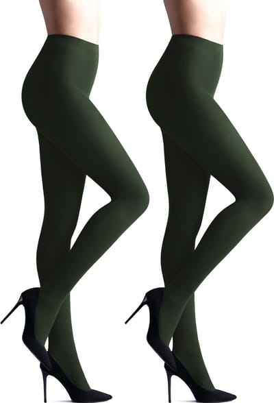 Giulia - Samba 40den (Multipack) Opaque Panty - Groen - S