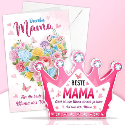 Dailygoods- Deko Acryl Schild - Moeder Cadeau - Kronenvorm - Verjaardagscadeau - Valentijnsdag - Kerstcadeau - Ik hou van jou - Decoratie