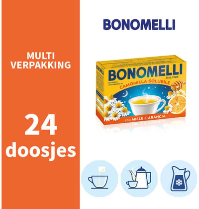 Bonomelli Oplosbare Kamille Honing & Sinaasappel voordeelverpakking 24 x (16x5g)