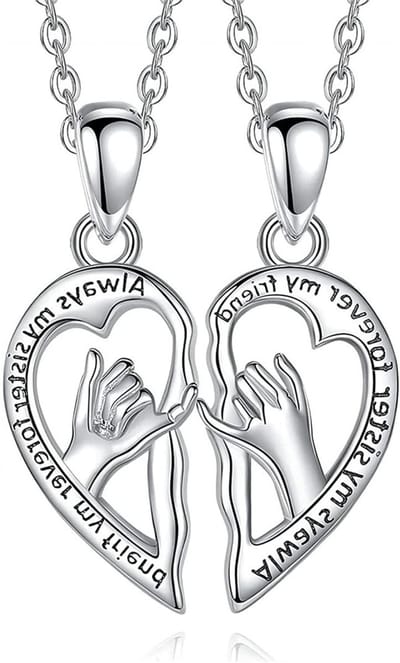 Vriendschapsset van 2 Kettingen voor Beste Vrienden - BFF Kettingen voor Meisjes, Unieke Cadeaus voor Vriendschap