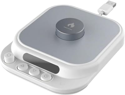 VHV-Koffiewarmer - Mokverwarmer - Bekerwarmer - Warmhoudplaatje - 5 temperatuurstanden - Elektrisch - Voor bureau, kantoor en thuis - Voor koffie, thee en melk - Wit