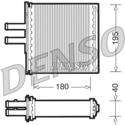 Warmtewisselaar, interieur verwarming DENSO DRR09061