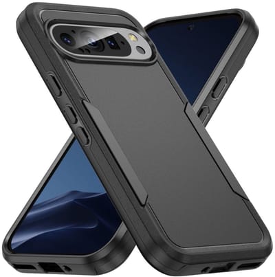 Back Cover Geschikt voor Google Pixel 9 / 9 Pro | Rugged Hoesje | Beschermhoes | Schokbestendige Hardcase | Shockproof | Tegen Vallen | Zwart
