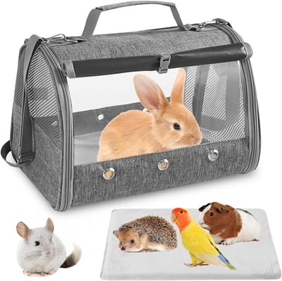 Draagtas voor Kleine Huisdieren met Kussen, Opvouwbare Transportbox voor Katten en Honden, Ideaal voor Konijnen en Cavia's