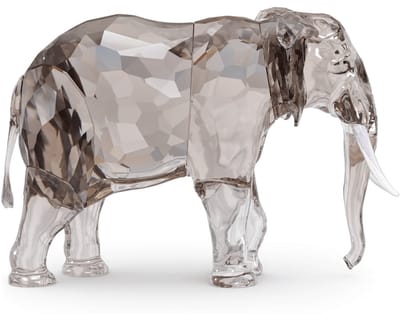 Swarovski beeldje Elegance of Africa SCS Jaarlijkse Editie 2022 Olifant Fayola | decoratieobject, sierlijk kristal, grijs, tijdloos design