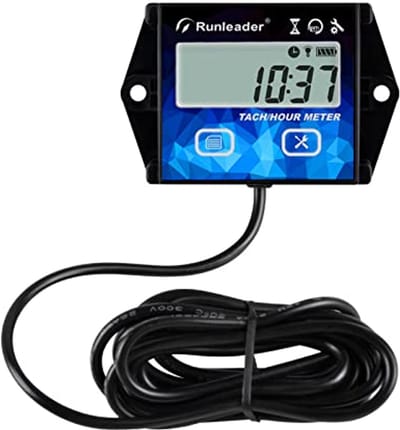 Digitale Uren Tachometer Meter met RPM Waarschuwing en Achtergrondverlichting voor Kleine Gas Motoren