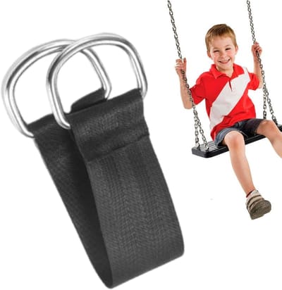 Hangmat Boomriemen - Verlengriemen Fitness - Buiten Ontspanning - Duurzaam Nylon Materiaal - 335 cm Lengte - Zwart
