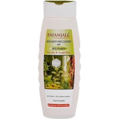 Shampoing pour cheveux Protéine de lait Patanjali Kesh Kanti Nettoyant pour cheveux Avec protéine de lait 1 pcs