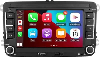 Auto Multimedia Speler - Voor Volkswagen GOLF - 2 Din - 7Inch - MP5 met camera2 - Carplay Scherm - 1GB16GB met Achteruitrijcamera - Navigatiesysteem Auto - Multimedia Autoradio - Android 12