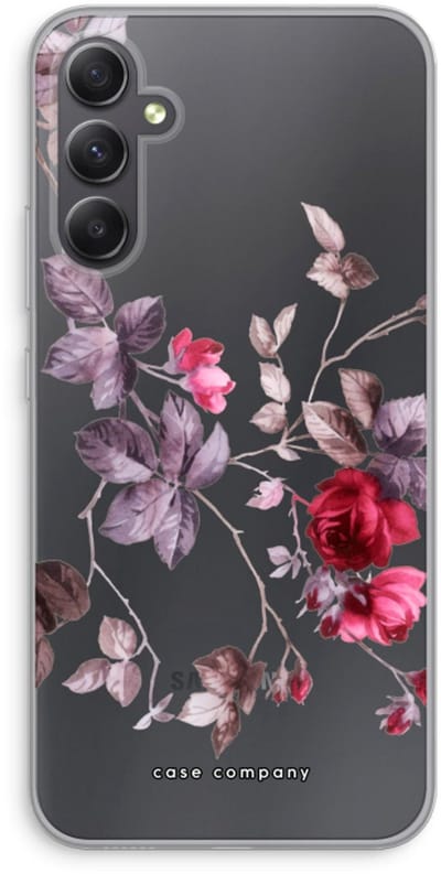 Case Company® - Hoesje geschikt voor Samsung Galaxy A34 hoesje - Mooie bloemen - Soft Cover Telefoonhoesje - Bescherming aan alle Kanten en Schermrand