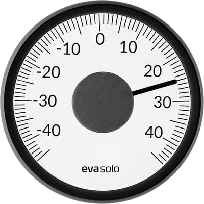 Eva Solo - Outdoor Thermometer met Raambevestiging - Kunststof - Zwart -