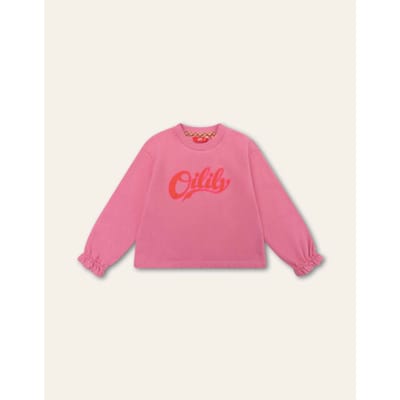 Oilily Hoossel Sweater- maat128/8yr Chateau Rose