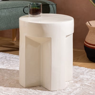Eazy Living Totem Bijzettafel Ø 34 cm Anaëlle Ivoor