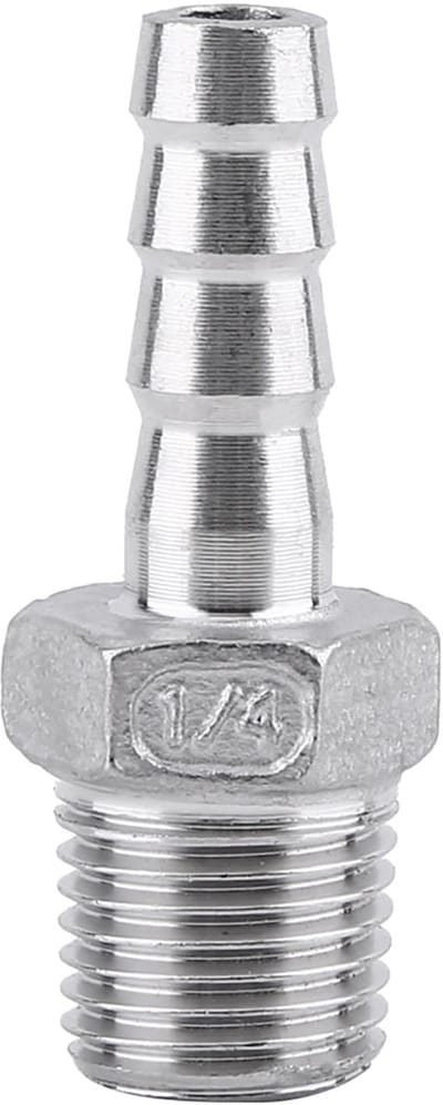 Dailygoods - Slangpilaarfittingen - Roestvrij staal - Watergasvloeistof verbinding - 1/8" tot 3/4" - Adapter voor pijpfitting - Geschikt voor huis...
