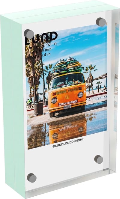Lund London - Skittle Fotolijst - Foto Frame - Fotohouder - Magnetisch Frame - Instax Mini - 5x9cm - Mint