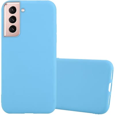 Cadorabo Hoesje geschikt voor Samsung Galaxy S21 PLUS in CANDY BLAUW - Beschermhoes gemaakt van flexibel TPU silicone Case Cover