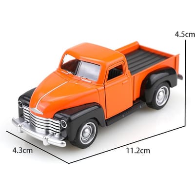 (Ensaché)1:38 Pick-up Classique Rétro, Modèle de Voiture en Alliage, Véhicule Simulé, Camion Mignon pour Enfants, Modèle de Jouet pour Garçon, Ornements de Voiture