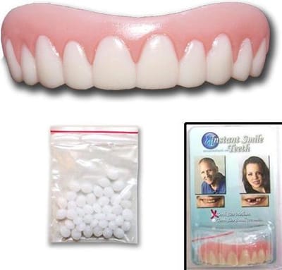 Kunstgebit InstantSmile - Large - Boven gebit - goedkope kunstgebit- met bijgeleverde vulling