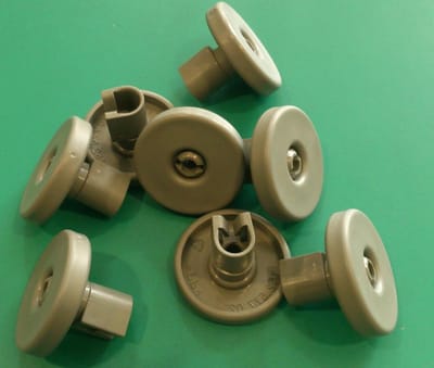 Vaatwasser Wielen - Onderkorf Wielen Set - Vaatwasser Reparatie - 8 Stuks Set - Standaard Maat - Grijs