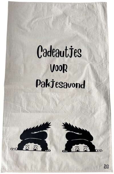 Stijlie kids Katoenen cadeautjes zak Sinterklaas 60x100 cm