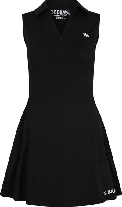 BB - Tennisjurk – Collardress – S – Zwart – Inclusief short en zakken