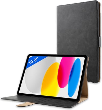 Hoesje geschikt voor iPad 2022 10.9 inch 10e generatie Case Hoes Luxe Kunstleer Bookcase Smart Cover